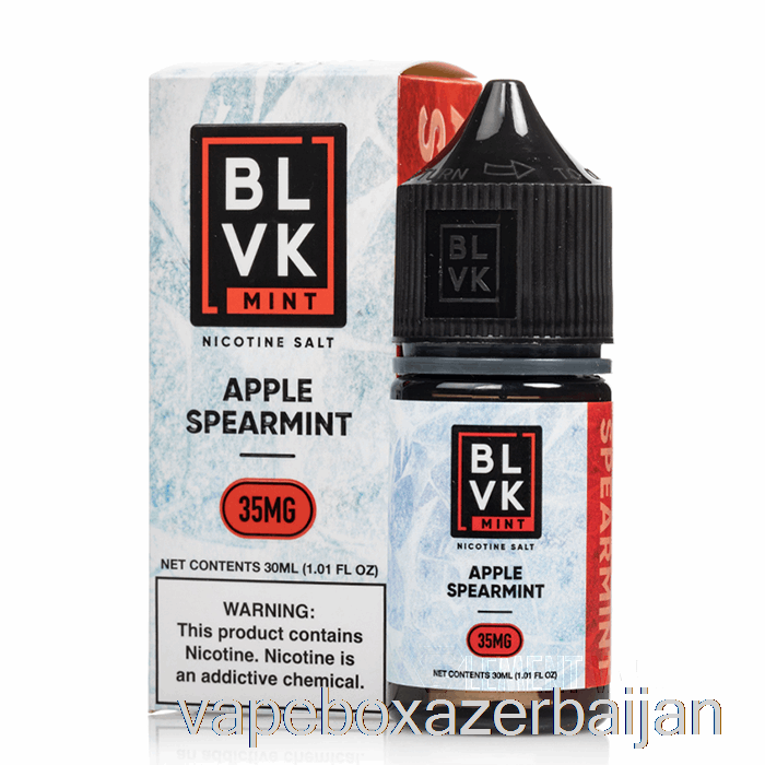 E-Juice Vape Apple Spearmint - BLVK Mint Salts - 30mL 50mg